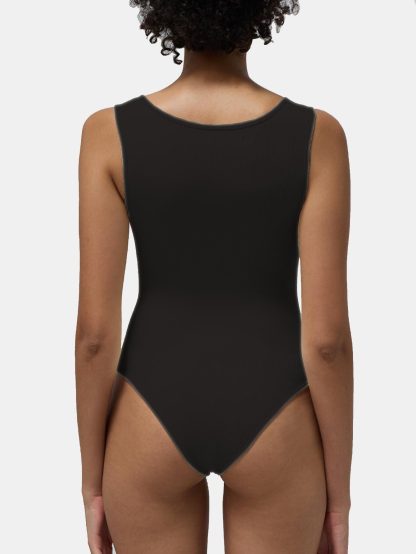 Women's One-piece Set Sleeveless Square Neck Skinny Yoga Bodysuit, Women's Sportswear Clothing - Image 8