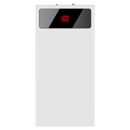 1Pc 20000mAh Power Bank Ultra-thin Phone Charger Dual USB Port Flashlight Battery Remain Display - Image 6